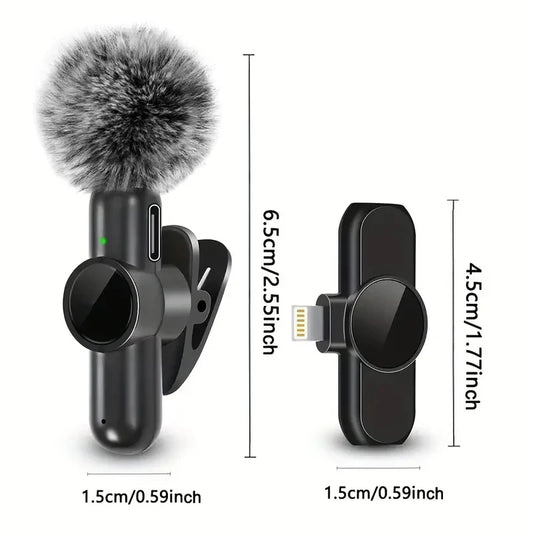 Wireless Lavalier Microphone 2in1