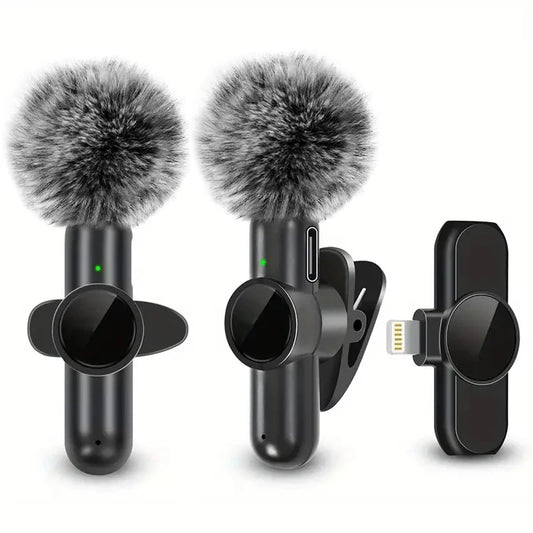 Wireless Lavalier Microphone 2in1